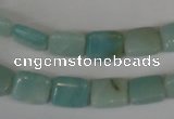 CAM628 15.5 inches 8*10mm rectangle Chinese amazonite gemstone beads