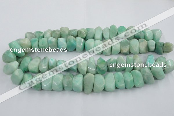 CAM640 15.5 inches 12*16mm - 15*20mm nuggets amazonite gemstone beads