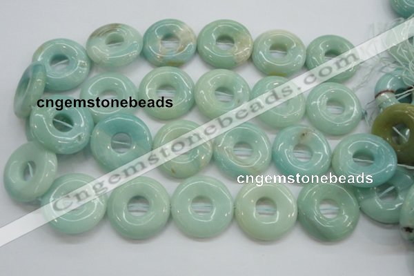 CAM654 15.5 inches 31mm donut amazonite beads wholesale