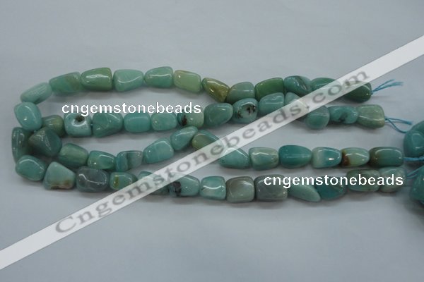 CAM658 15.5 inches 10*14mm nuggets amazonite gemstone beads