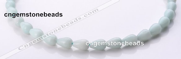 CAM67 teardrop 8*12mm natural amazonite gemstone beads Wholesale