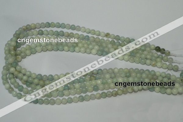 CAM701 15.5 inches 6mm round natural amazonite gemstone beads