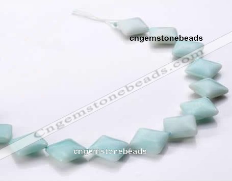 CAM72 7*18*18mm rhombic natural amazonite beads Wholesale