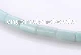 CAM75 4*8mm column natural amazonite gemstone beads wholesale