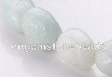 CAM82 10*11mm irregular pebble natural amazonite beads wholesale
