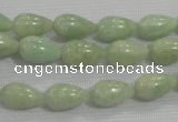 CAM860 15.5 inches 8*13mm teardrop natural Russian amazonite beads