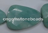 CAM970 15.5 inches 30*40mm faceted freefrom amazonite gemstone beads