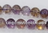 CAN05 15.5 inches 14mm round natural ametrine gemstone beads