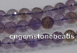 CAN09 15.5 inches 8mm faceted round natural ametrine gemstone beads