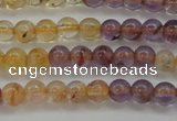 CAN101 15.5 inches 4mm round ametrine beads wholesale