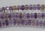 CAN15 15.5 inches 4*6mm faceted rondelle natural ametrine beads