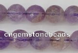 CAN153 15.5 inches 10mm faceted round natural ametrine beads