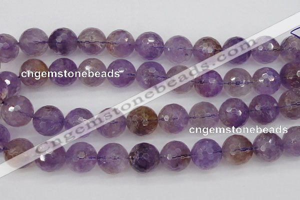 CAN156 15.5 inches 16mm faceted round natural ametrine beads