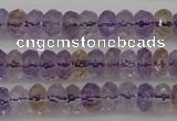 CAN158 15.5 inches 4*6mm faceted rondelle natural ametrine beads