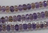 CAN16 15.5 inches 5*8mm faceted rondelle natural ametrine beads