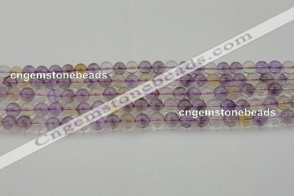 CAN167 15.5 inches 8mm round natural ametrine beads wholesale