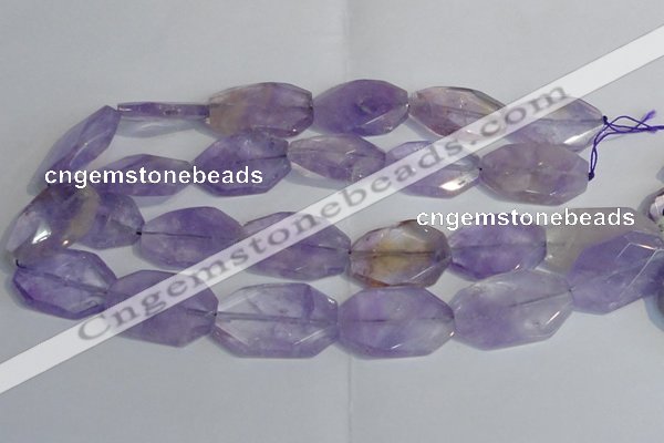 CAN175 20*30mm - 25*35mm twisted & faceted freeform ametrine beads