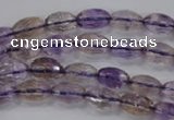 CAN18 15.5 inches 6*10mm faceted rice natural ametrine beads