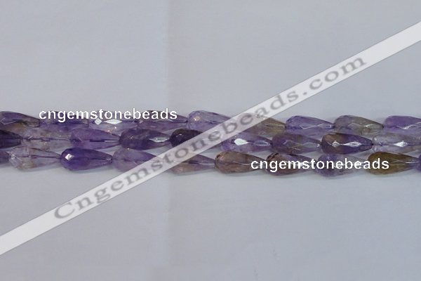 CAN180 15.5 inches 12*25mm faceted teardrop natural ametrine beads