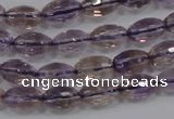 CAN19 15.5 inches 8*12mm faceted rice natural ametrine beads