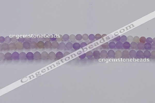 CAN200 15.5 inches 4mm round matte ametrine beads wholesale