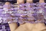 CAN235 15.5 inches 8*12mm faceted oval ametrine beads wholesale