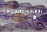 CAN24 15.5 inches 12*16mm faceted teardrop natural ametrine beads