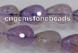 CAN25 15.5 inches 15*20mm faceted teardrop natural ametrine beads