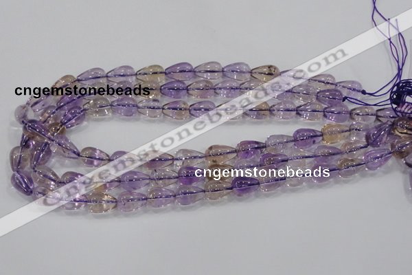 CAN26 15.5 inches 10*14mm teardrop natural ametrine gemstone beads