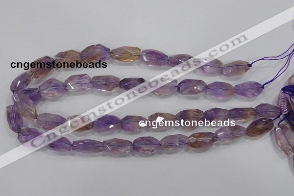 CAN29 15.5 inches 15*20mm faceted nugget natural ametrine beads