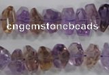 CAN31 15.5 inches 8*18mm faceted nugget natural ametrine beads