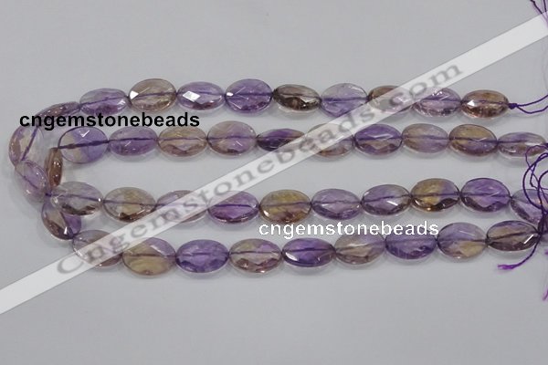 CAN33 15.5 inches 13*18mm faceted oval natural ametrine beads