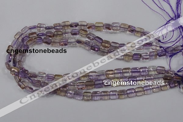 CAN36 15.5 inches 10*10mm square natural ametrine gemstone beads