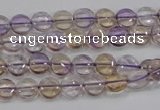 CAN40 15.5 inches 10mm flat round natural ametrine gemstone beads