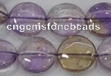 CAN45 15.5 inches 20mm flat round natural ametrine gemstone beads