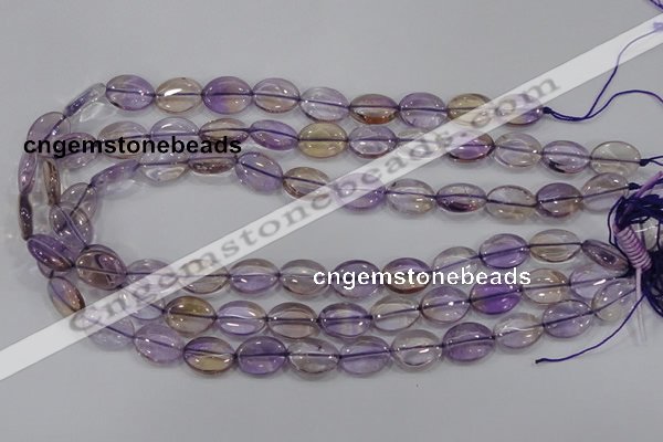 CAN47 15.5 inches 8*12mm oval natural ametrine gemstone beads