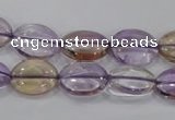 CAN48 15.5 inches 10*14mm oval natural ametrine gemstone beads