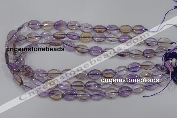 CAN48 15.5 inches 10*14mm oval natural ametrine gemstone beads