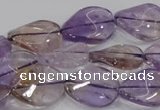 CAN53 15.5 inches 12*16mm twisted oval natural ametrine beads