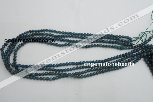 CAP201 15.5 inches 4mm round natural apatite gemstone beads