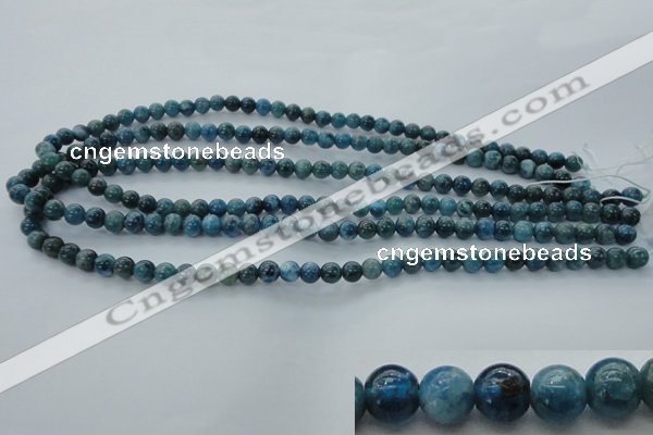 CAP301 15.5 inches 6mm round natural apatite gemstone beads