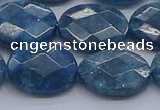 CAP392 15.5 inches 13*18mm faceted oval apatite gemstone beads