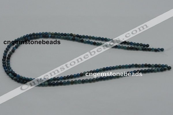 CAP51 15.5 inches 4mm round dyed apatite gemstone beads wholesale