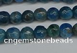 CAP521 15.5 inches 6mm faceted round apatite gemstone beads