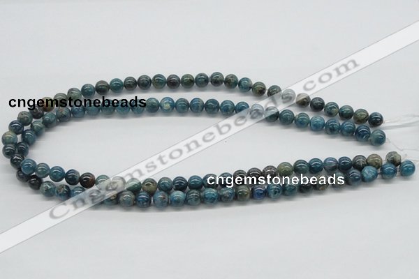 CAP53 15.5 inches 8mm round dyed apatite gemstone beads wholesale