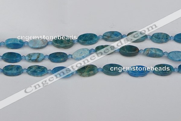 CAP551 15.5 inches 8*16mm oval apatite gemstone beads