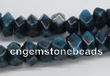 CAP60 15.5 inches 6*12mm faceted rondelle dyed apatite gemstone beads