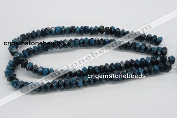 CAP60 15.5 inches 6*12mm faceted rondelle dyed apatite gemstone beads