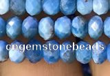 CAP616 15.5 inches 3*5mm faceted rondelle apatite gemstone beads