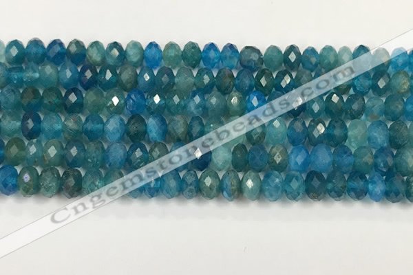 CAP625 15.5 inches 4*6mm faceted rondelle apatite beads